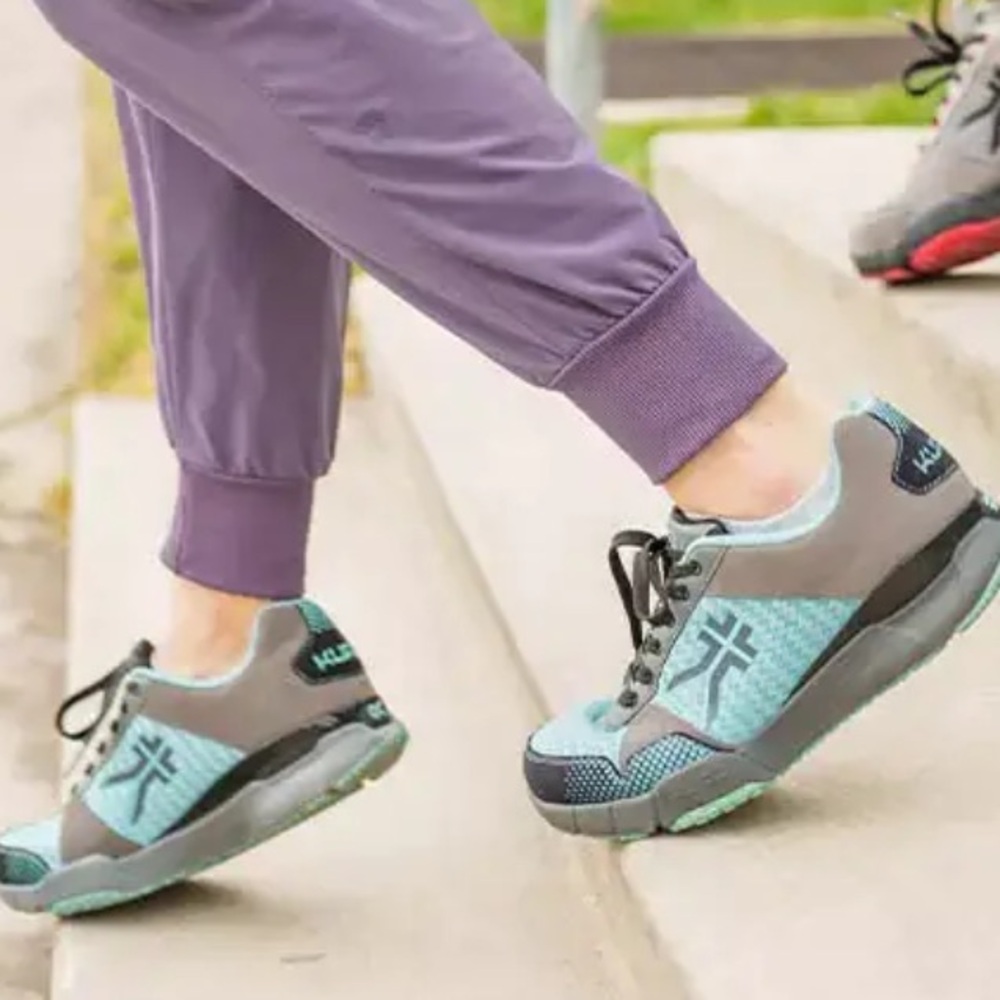 NWT KURU QUANTUM Gray and Teal Sneakers SIZE 8.5 Wide‎ - Picture 2 of 8